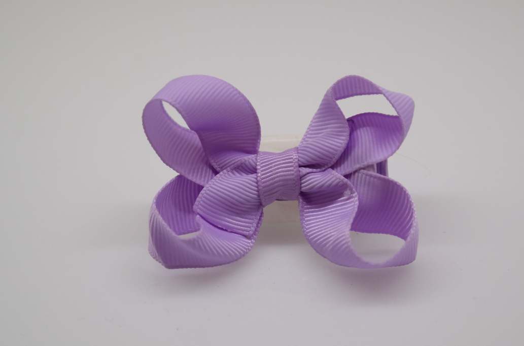 Small bowtique hair Bow with colors  LIght Orchid